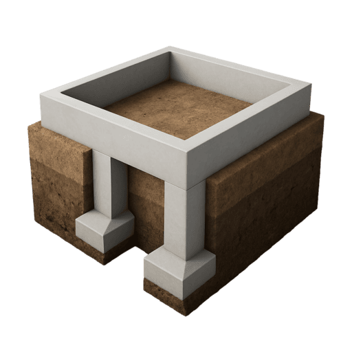 Заглубленный фундамент в Москве